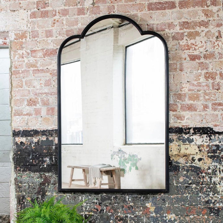 Brook Industrial Black Iron Mirror - Pod Furniture Ireland