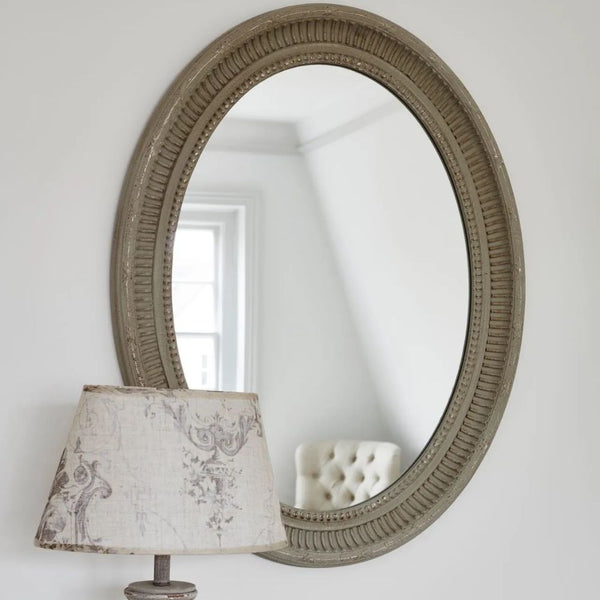 Walton Oval Cut Edge Mirror one world