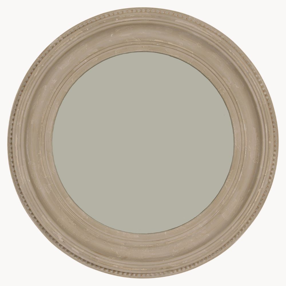 Buy Walton Grey Round Beaded Mirror Online – Pod Furniture Ireland