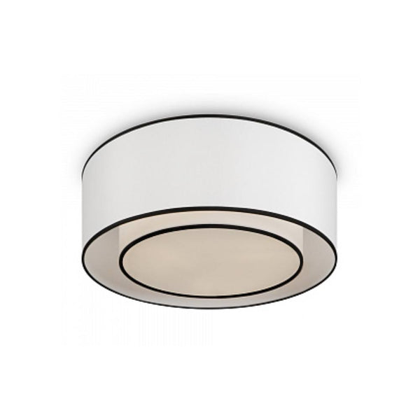 Soho Flush Ceiling Lamp - Black/White Maytoni