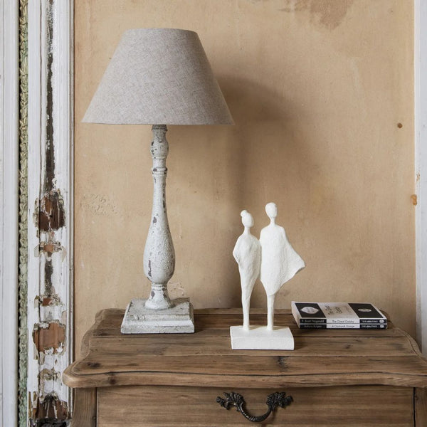 Mulburry Set of 2 Doir Distressed Lamps with Shades one world