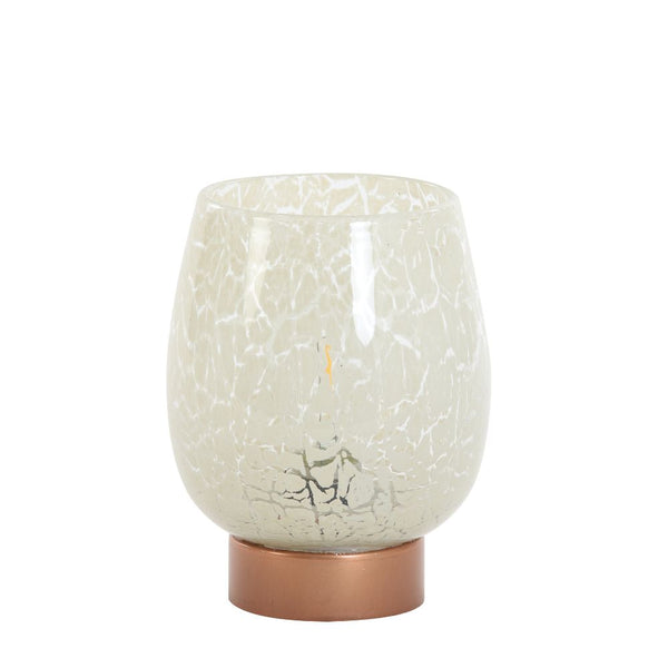 Table Lamp LED Glass - Beige and Copper Light & Living