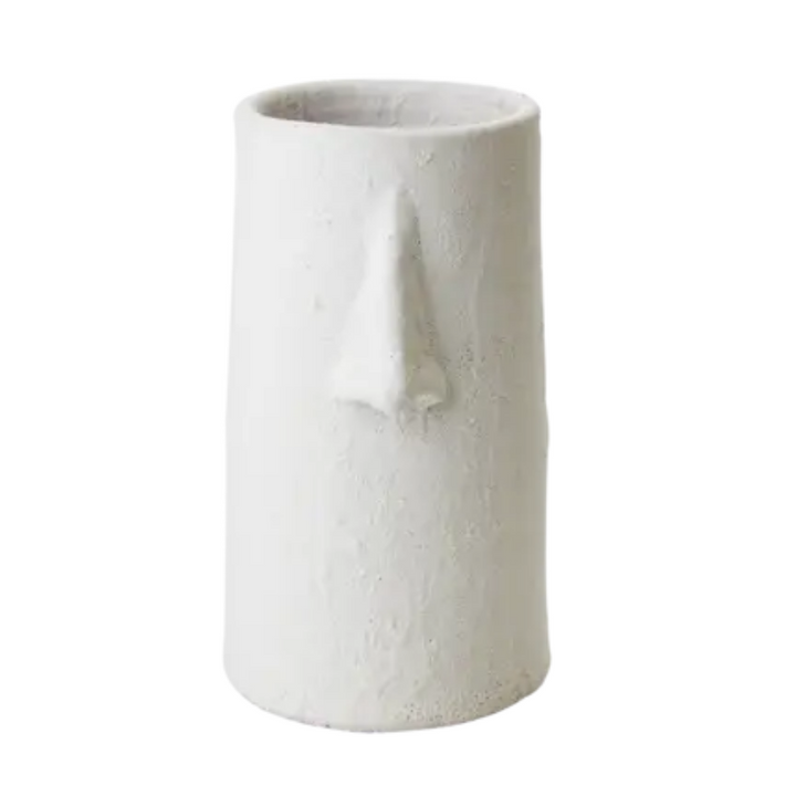 White Moai Vase/Pot Affari