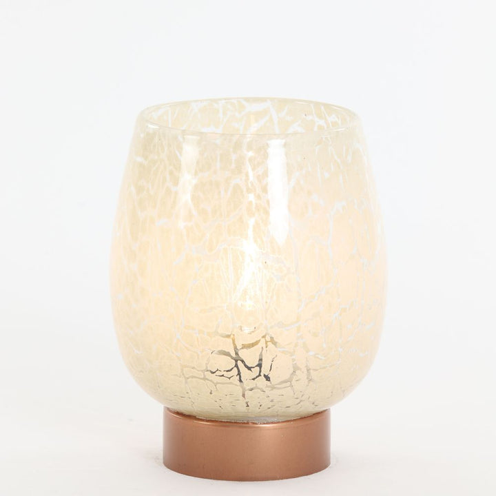 Table Lamp LED Glass - Beige and Copper Light & Living