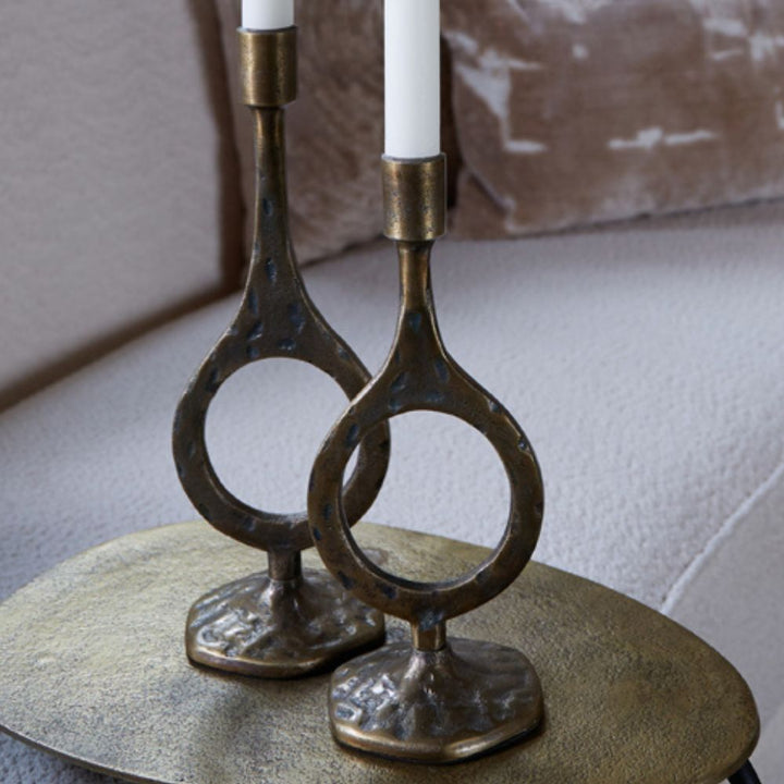 Larida Candle Holder - Antique Bronze Light & Living