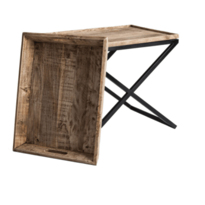 New England Side Table with Tray Vical