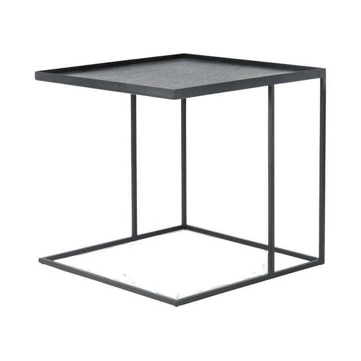 Ethnicraft - Tray Side Table - Square - Black L - Pod Furniture Ireland