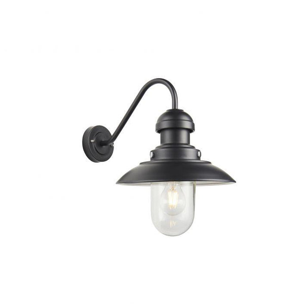Hereford Black Outdoor Wall Light Large Gallery Direct