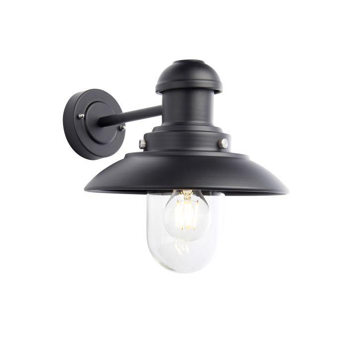 Hereford Black Outdoor Wall Light Small Gallery Direct