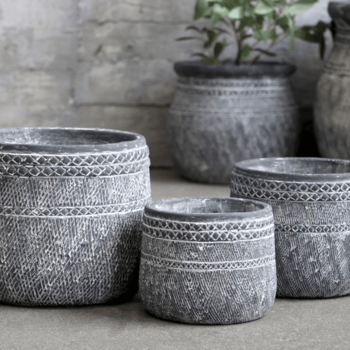 Grey Cholet Medium Plant Pot Podfurniture