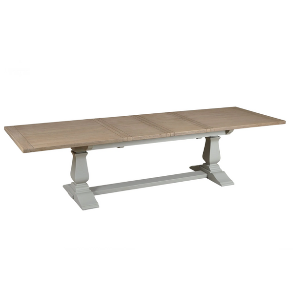 Sienna Extendable Dining Table Hardwick Rust Brown 210cm to 310cm
