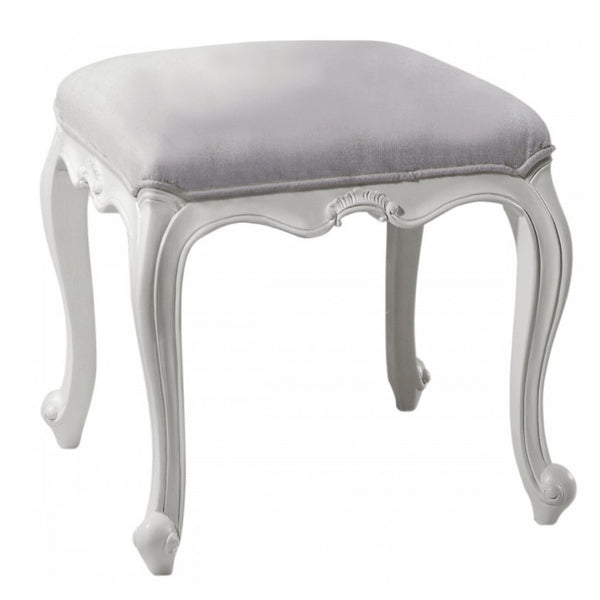 Chic Dressing Table Stool Vanilla White Gallery Direct